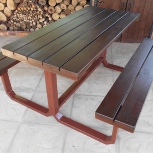 Mahogany Top Brown Frame
